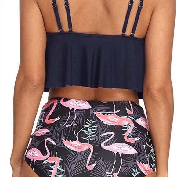 2021 WOMEN'S HIGH NECK TWO PIECE BATHING SUITS - Picture 3 of 9